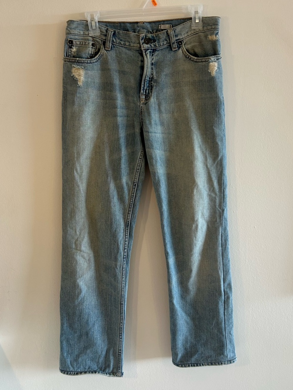 Polo Ralph Lauren 867 Classic Fit Jeans Boys Sz 20 Blue Straight Distressed